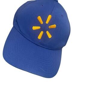Walmart Employee Hat Strap-back Blue Dad Style Greater Cart Crew Staff Uniform